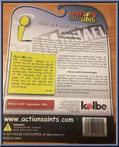 St. Michael the Archangel from Action Saints - Basic Series manufactured by Kolbe Film School [Back]