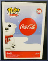 Coca-Cola Polar Bear (Flocked) from Ad Icons - Pop! Vinyl Figures manufactured by Funko [Back]