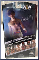 Hook (Tan Shorts) (Chase) from AEW - Unmatched - Series  7 manufactured by Jazwares [Back]