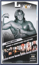 Owen Hart (Red Pants) (Luminaries) from AEW - Unmatched - Series  6 manufactured by Jazwares [Back]