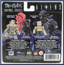 Hiveworld Alien / Hiveworld Red Alien from Alien - Minimates - TRU - Wave 3 manufactured by Diamond Select [Back]