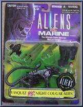 Vasquez vs Night Cougar from Aliens - Aliens vs. Marine manufactured by Kenner [Front]