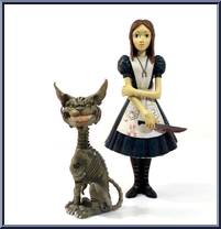 Alice (Small eyes) & Chesire Cat  Action Figure