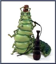 Caterpillar (Flatter green, Striped tail) Action Figure