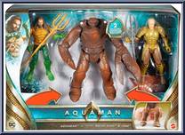 Aquaman vs. Brine King & Orm from Aquaman Movie - Basic Series manufactured by Mattel [Front]