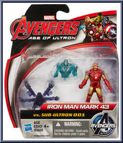 Iron Man Mark 43 Vs Sub-Ultron 001 from Avengers - Age of Ultron - 2.5" Sub-Ultron Packs manufactured by Hasbro [Front]
