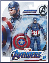 Captain America (Blue Suit) from Avengers - Endgame - Basic Series manufactured by Hasbro [Front]