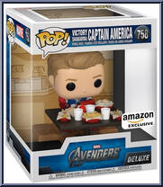 Captain America (Victory Shawarma) (Deluxe) from Avengers - Avengers Pop! manufactured by Funko [Front]