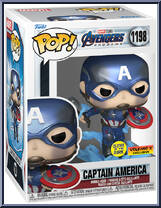 Captain America (Broken Shield) (Glows in the Dark) from Avengers - Avengers Endgame Pop! manufactured by Funko [Front]