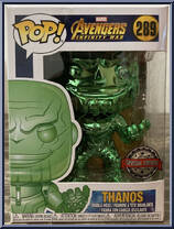 Thanos (Gauntlet) (Green Chrome) (Special Edition) from Avengers - Avengers Infinity War Pop! manufactured by Funko [Front]