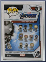 War Machine from Avengers - Avengers Pop! manufactured by Funko [Back]