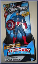 Captain America (Shield Spinning) from Avengers - Mighty Battlers manufactured by Hasbro [Front]