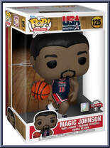 Magic Johnson (Jumbo) (Team USA) from Basketball - Pop! Vinyl Figures manufactured by Funko [Front]