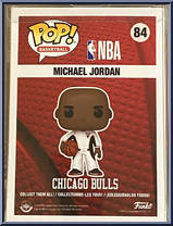 Michael Jordan (White Warm Up) from Basketball - Pop! Vinyl Figures manufactured by Funko [Back]