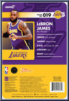 LeBron James (Purple Statement) (Lakers) from Basketball Superstars - Basic Series manufactured by Super7 [Back]