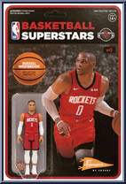 Russell Westbrook (Rockets) from Basketball Superstars - Basic Series manufactured by Super7 [Front]