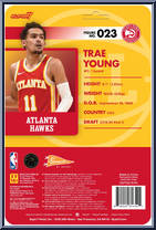 Trae Young (Hawks) from Basketball Superstars - Basic Series manufactured by Super7 [Back]