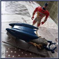 Batman (Turbo Surge) from Batman - Adventures of Batman & Robin - Duo Force - Series 1 manufactured by Kenner [Loose]