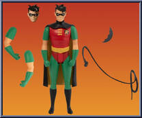 Robin (with Batarang and Bolas!) from Batman - Animated Series - Series 1 manufactured by Mezco [Loose]