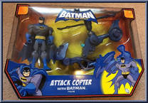 Attack Copter (with Batman) from Batman Brave & The Bold - Vehicles manufactured by Mattel [Front]