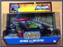 Batman with Batcopter from Batman Brave & The Bold - Action League manufactured by Mattel [Front]