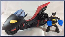 Batman with Batcycle from Batman Brave & The Bold - Action League manufactured by Mattel [Loose]