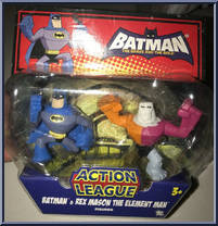 Batman & Rex Mason the Element Man from Batman Brave & The Bold - Action League manufactured by Mattel [Front]