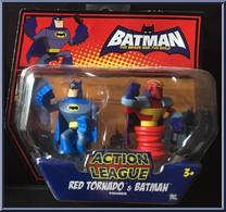Red Tornado & Batman from Batman Brave & The Bold - Action League manufactured by Mattel [Front]