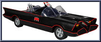 Batmobile from Batman - Classic TV Series - Batman 66 Comic manufactured by McFarlane [Loose]
