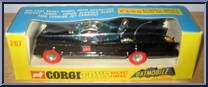 Batmobile (Rocket Firing) (Red Wheels) from Batman - Basic Series manufactured by Corgi [Front]
