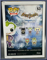 Joker (Orange Chrome) from Batman - Batman Arkham Asylum Pop! manufactured by Funko [Back]