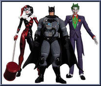 Hush (Joker, Stealth Batman, Harley Quinn) Action Figure