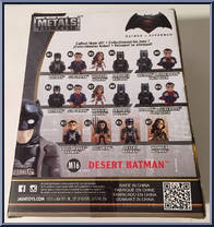Desert Batman from Batman v Superman - Metals Die Cast manufactured by Jada Toys [Back]