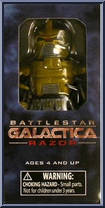 Gold Cylon Warrior from Battlestar Galactica - Minimates - Razor Cylons manufactured by Diamond Select [Front]