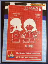 George Harrison (Black & White) from Beatles - 4.5" Scale manufactured by Titan Merchandise [Back]