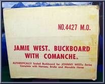 Buckboard, Jamie West, Comanche from Best of the West - Johnny West - Combos manufactured by Marx [Front]