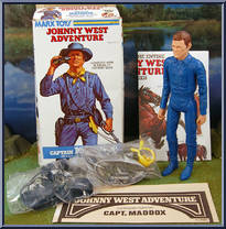 Capt. Maddox (Bright Blue) from Best of the West - Johnny West Adventure manufactured by Marx [Loose]