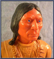 Chief Cherokee (Carmel, Blue Eyes) from Best of the West - Int'l German Variations manufactured by Marx [Loose]
