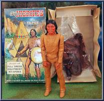 Chief Cherokee & Tepee (1st Gen) from Best of the West - Johnny West - Combos manufactured by Marx [Loose]