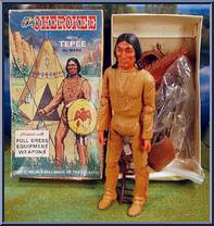 Chief Cherokee & Tepee (2nd Gen) from Best of the West - Johnny West - Combos manufactured by Marx [Loose]