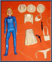 Jane West - Betty West (Blue) from Best of the West - Int'l Mexico Variations manufactured by Marx [Loose]
