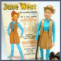 Jane West (1st Head, Mustard Acc) from Best of the West - Johnny West manufactured by Marx [Loose]