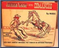 Johnny West & Commanche (Bay or Palomino) from Best of the West - Johnny West - Combos manufactured by Marx [Front]