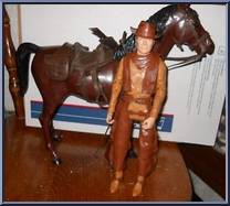 Johnny West & Thunderbolt (Bay & Palomino) from Best of the West - Best of the West - Combos manufactured by Marx [Loose]