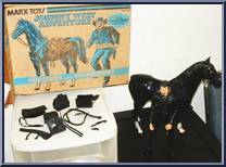Sam Cobra (Quick Draw) & Thunderbolt (Black) from Best of the West - Johnny West Adventure - Combos manufactured by Marx [Loose]