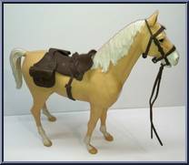 Sheriff Garrett & Thunderbolt (Palomino) from Best of the West - Johnny West - Combos manufactured by Marx [Loose]
