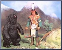 Indian Apache Set (Bear) from Big Jim - Old West Accessories manufactured by Mattel [Loose]