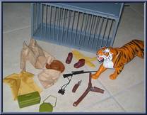 On the Tiger Trail from Big Jim - Adventure Accessory Set manufactured by Mattel [Loose]