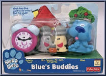 Tickety Tock / Mrs. Pepper, Mr. Salt, & Paprika / Blue from Blue's Clues - Blue's Buddies manufactured by Fisher-Price [Front]