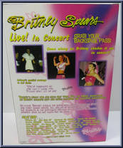 Britney Spears (Black Top / Black Pants) from Britney Spears - Live In Concert manufactured by Play Along [Back]
